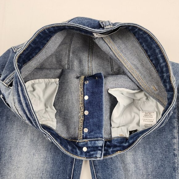 Flying Monkey Jeans Womens 30x27 Blue Distressed Button Fly Denim F4118 - Picture 5 of 11